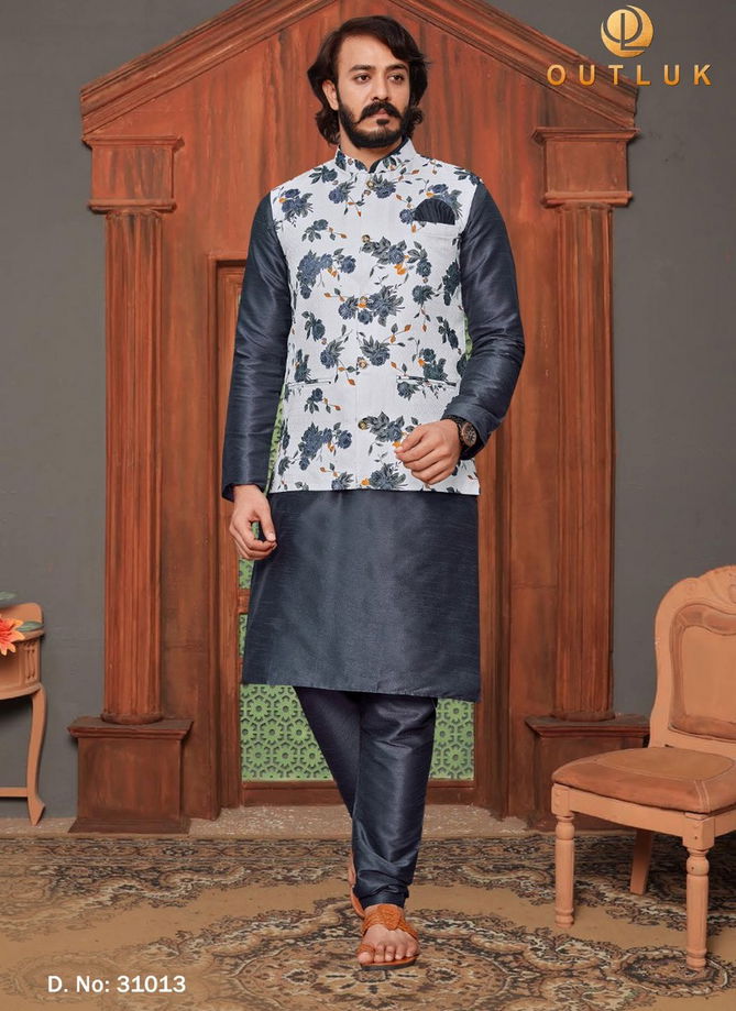 Outluk Vol 31 Exclusive Wear Wholesale Kurta Pajama With Jacket Mens Collection